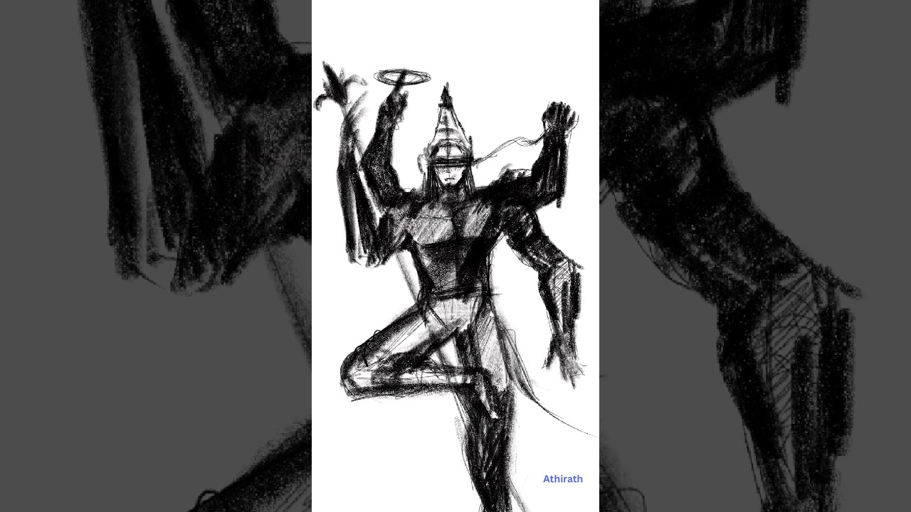 Epic God sketching timelapse
