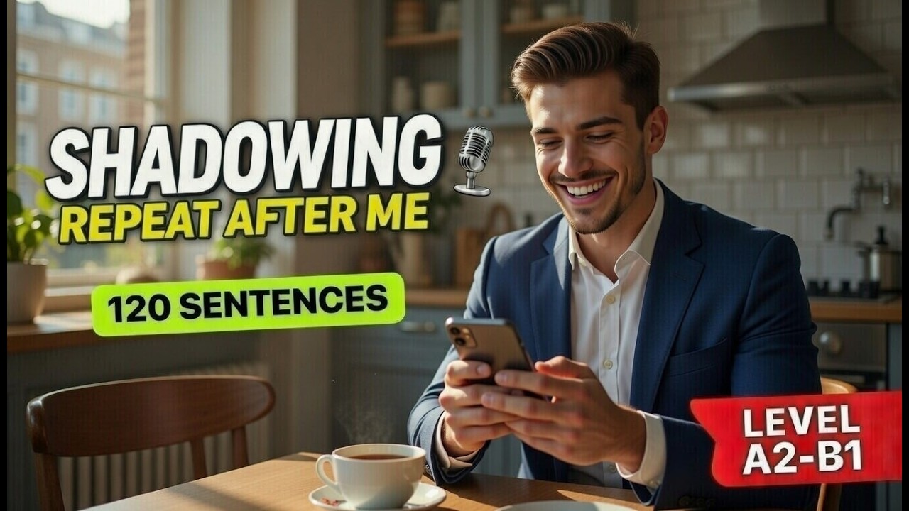 How to Speak English Fluently: 120 Sentences Shadowing Practice (A2-B1) | Alex’s Story Ep.5