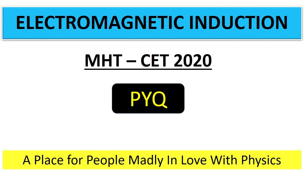 EMI || MHT-CET 2020 PYQ