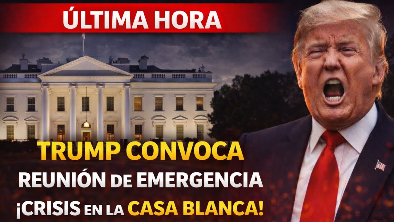 🚨ÚLTIMA HORA: TRUMP LLAMA a REUNIÓN de EMERGENCIA en la CASA BLANCA por CRISIS POLÍTICA
