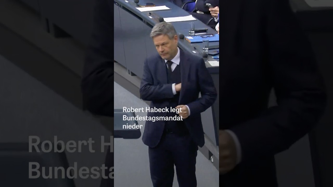 Robert Habeck verl&auml;sst den Bundestag
