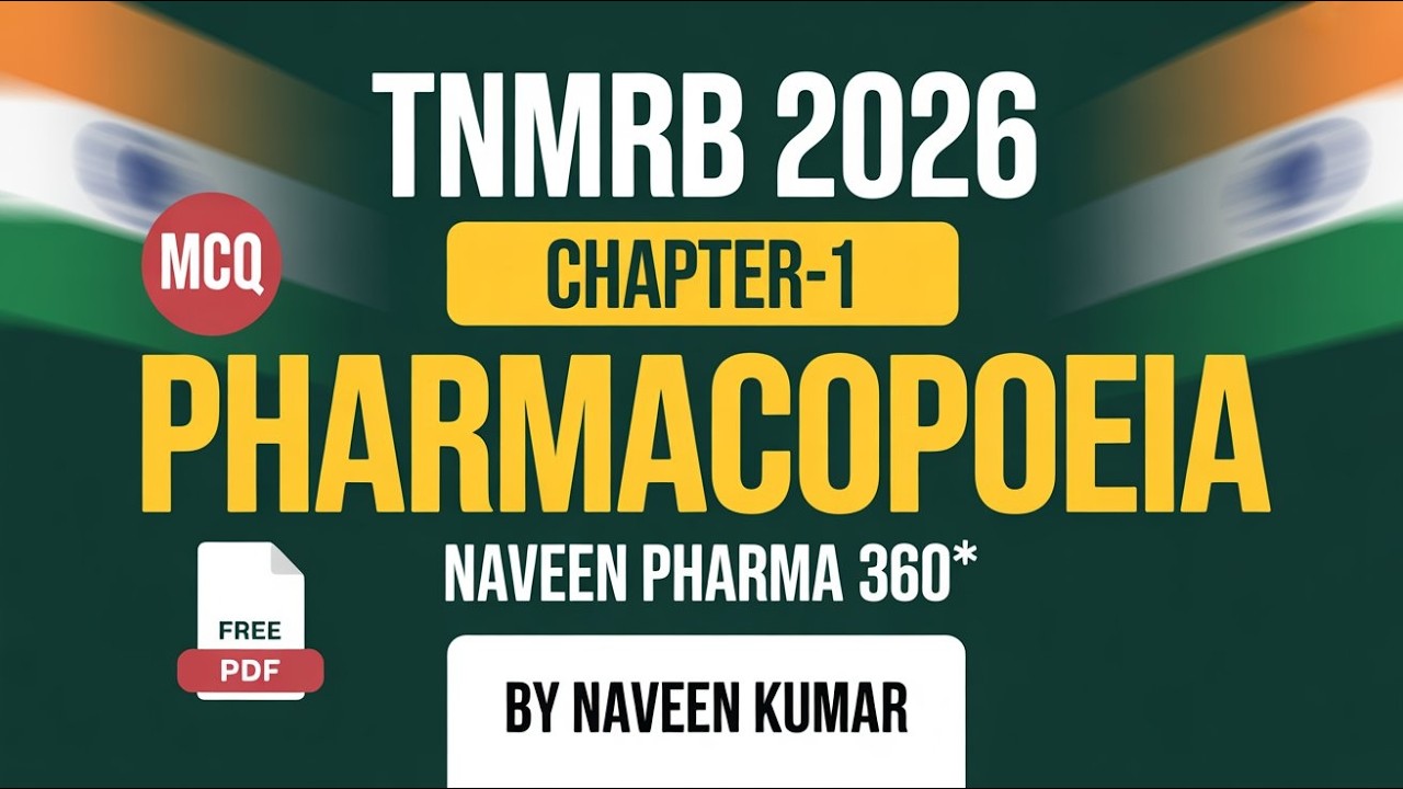 FREE PDF PHARMACOPOEIA MCQ -EASY Trick One Shot