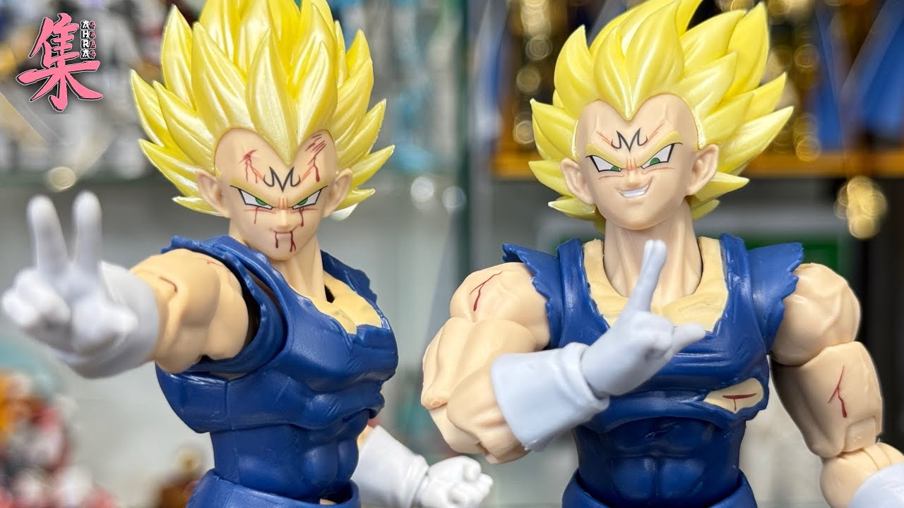 BANDAI FATTI DA PARTE - Dark Hole S.H. Figuarts Majin Vegeta Battle Damage Third Party Action Figure
