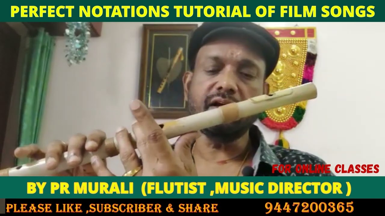 NEELAGIRIYUDE | PART - 1 | FLUTE TUTORIAL | FLUTE CLASSES | MALAYALAM | PR MURALI
