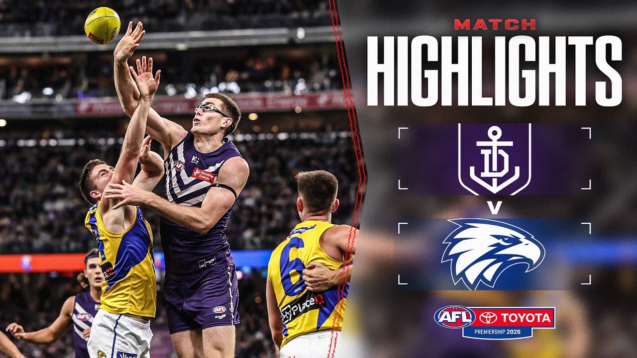 Fremantle v West Coast Eagles Highlights | Round 20, 2026 | AFL