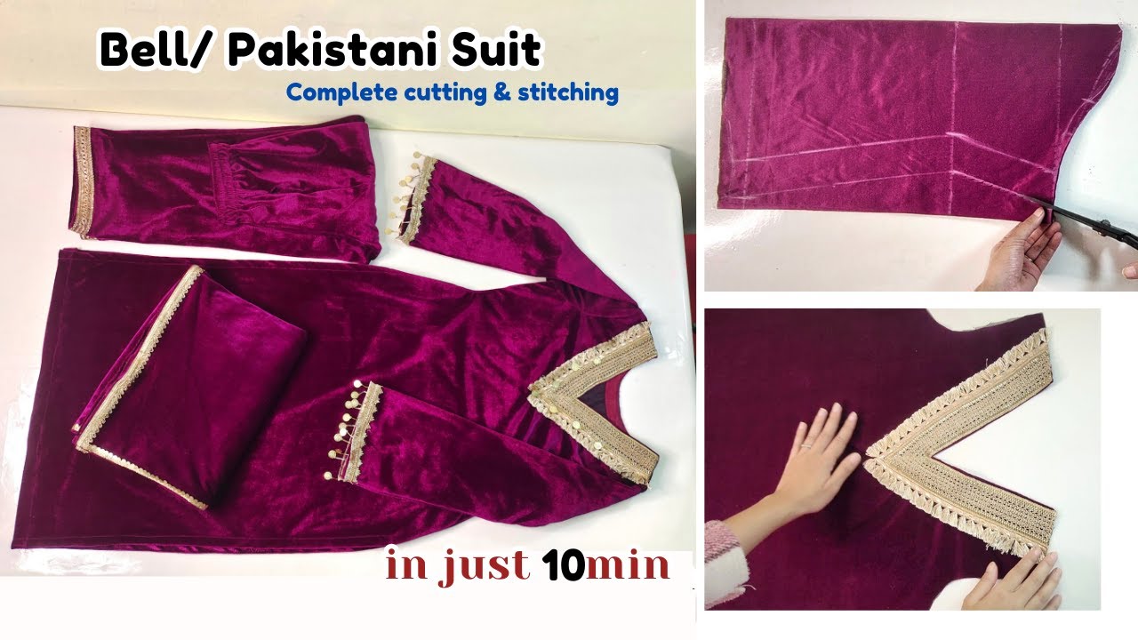 Pakistani Suit Cutting & Stitching / Eid Outfit Sewing Tutorial / Neha Chand