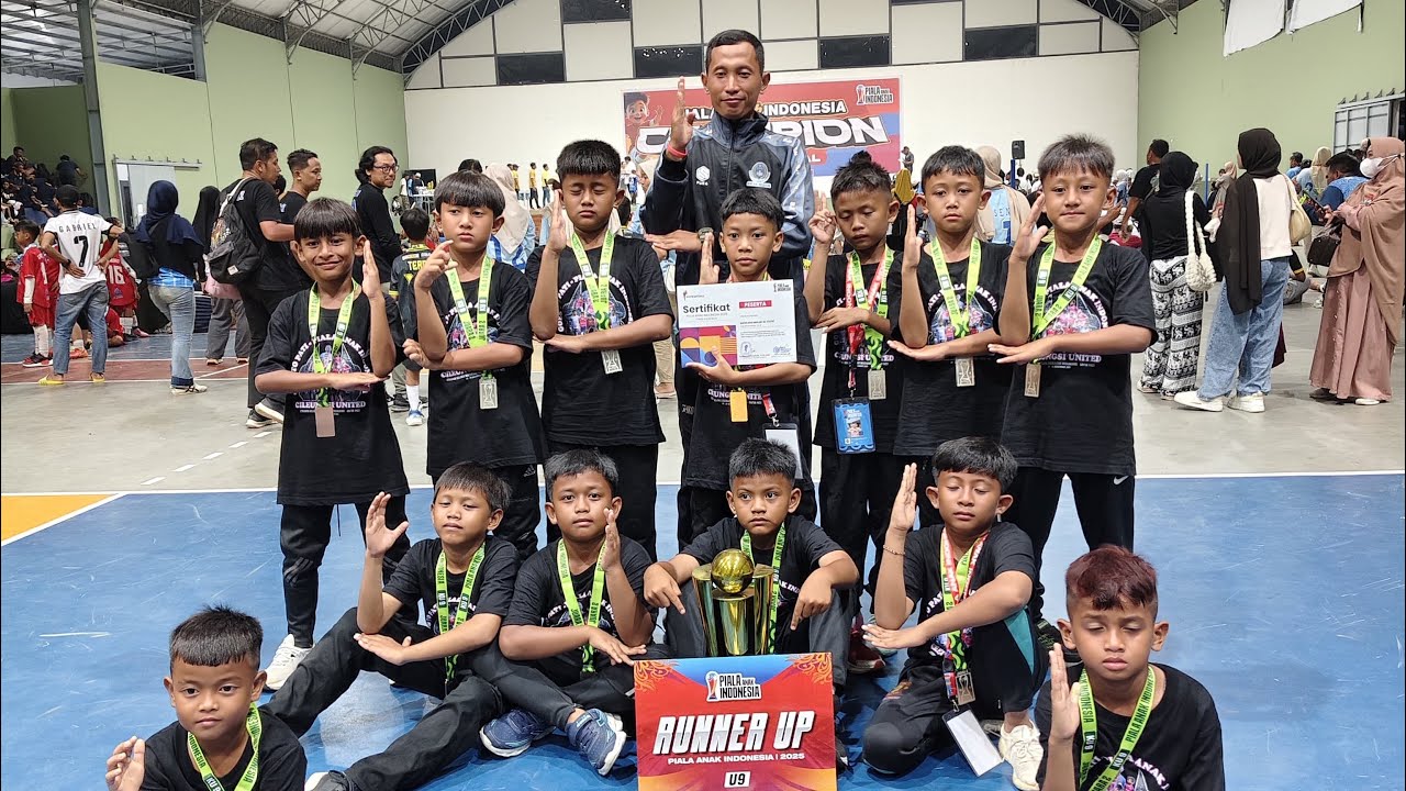 Piala anak indonesia KU9 Cileungsi united VS BSS Jakarta 3-0