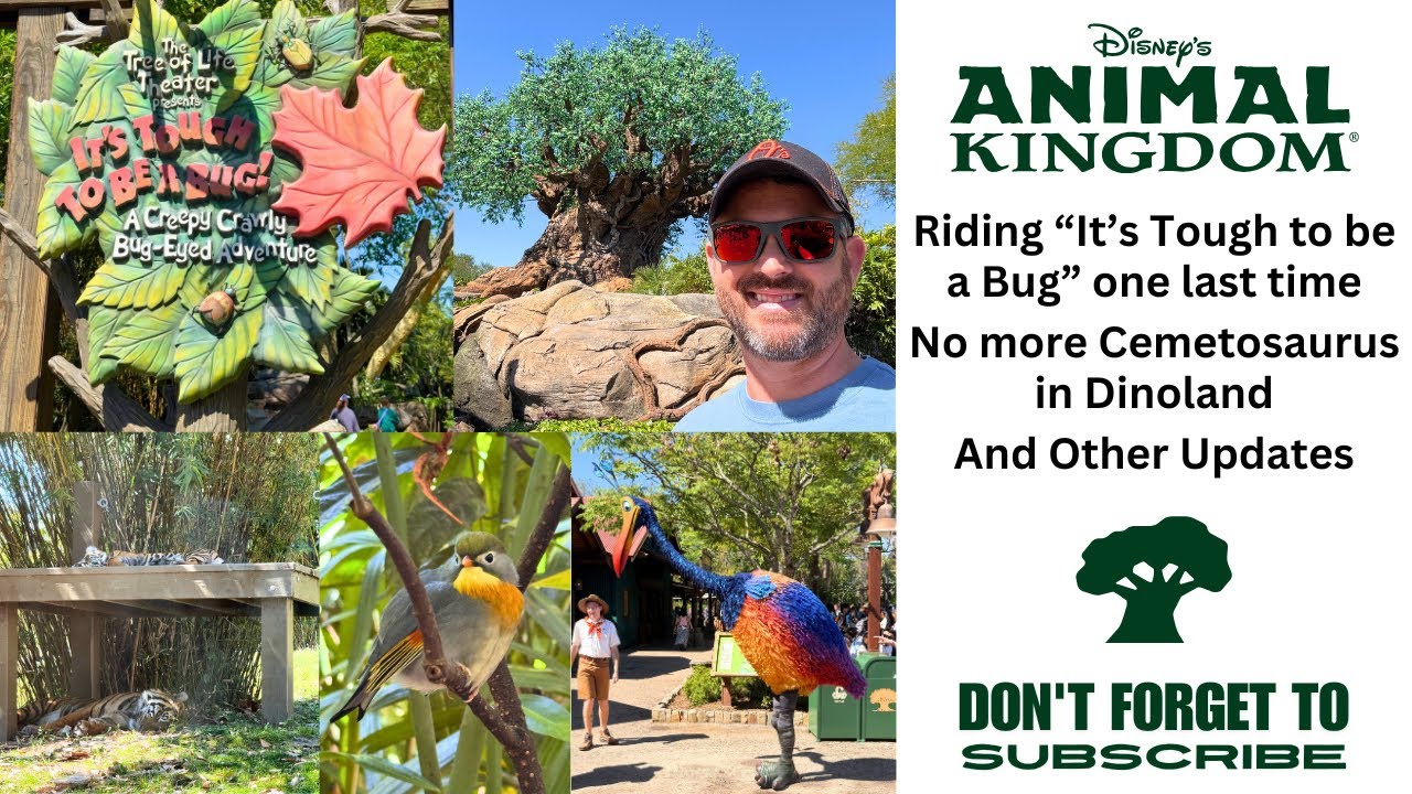 Animal Kingdom UPDATES!- Saying Goodbye To "It's Tough to be a Bug" and No More Cementosaurus