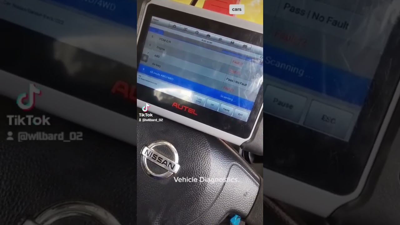 Autel MK808 Diagnostic on a Nissan Note #obd2