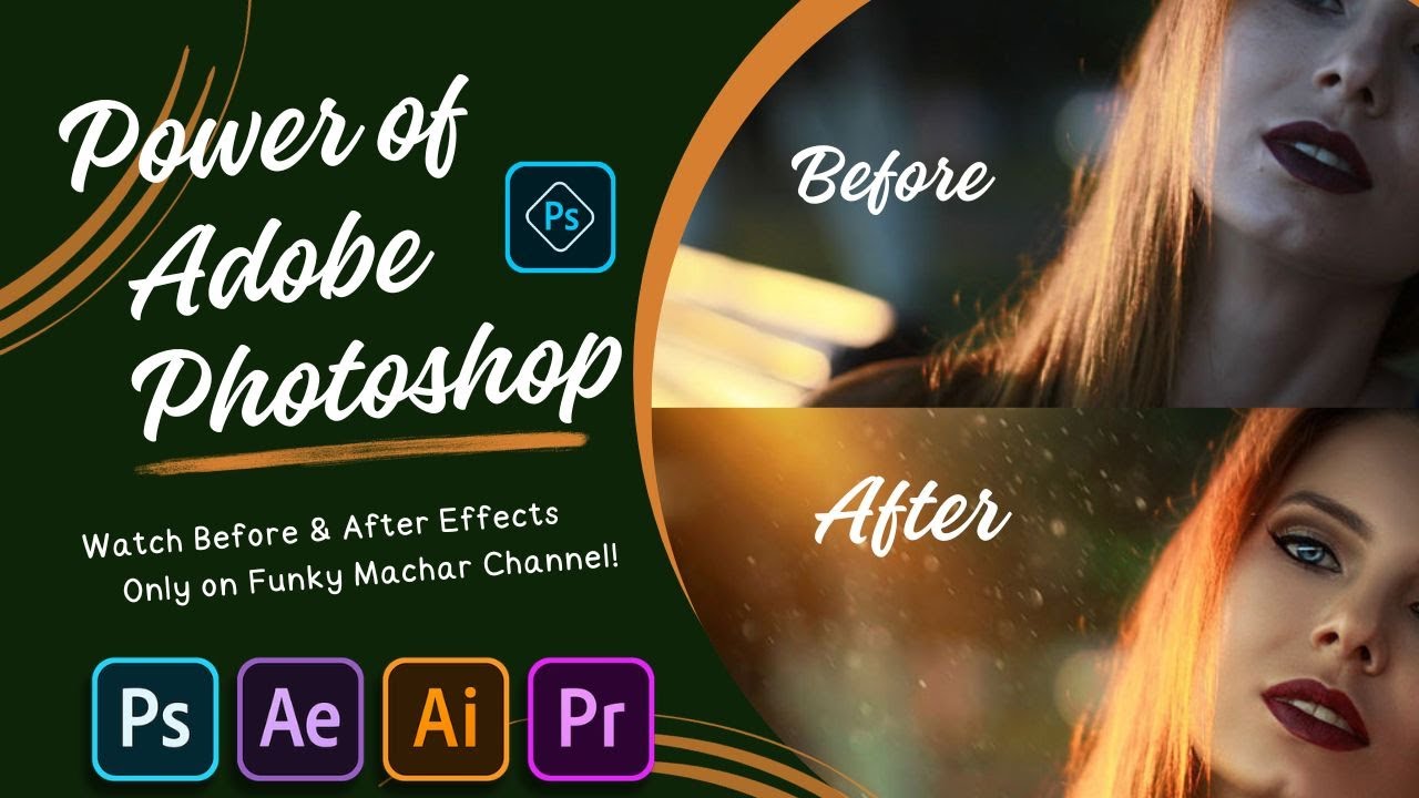 Adobe Photoshop Vector Art - Before and After Effects
