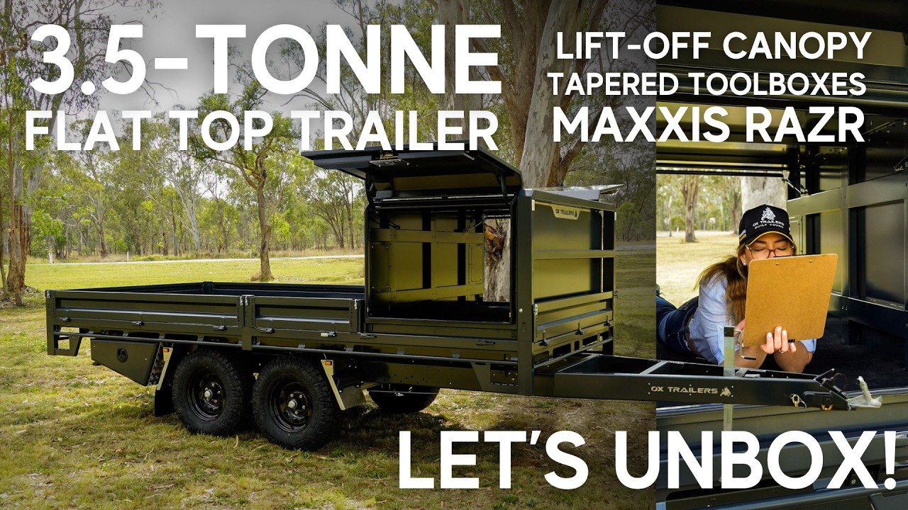 Custom 3.5T Flat Top Trailer Build with Lift-Off Canopy | Australian Made