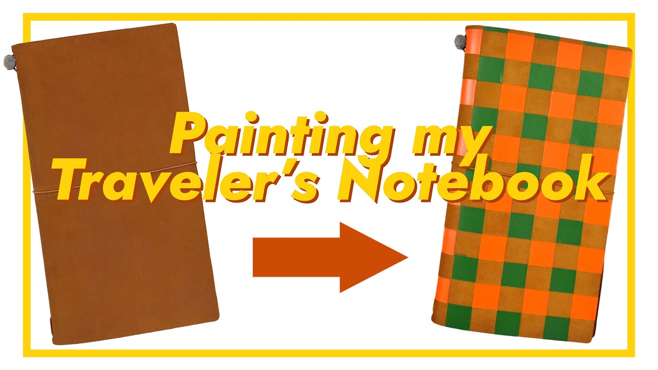 Painting my Traveler's Notebook | DIY