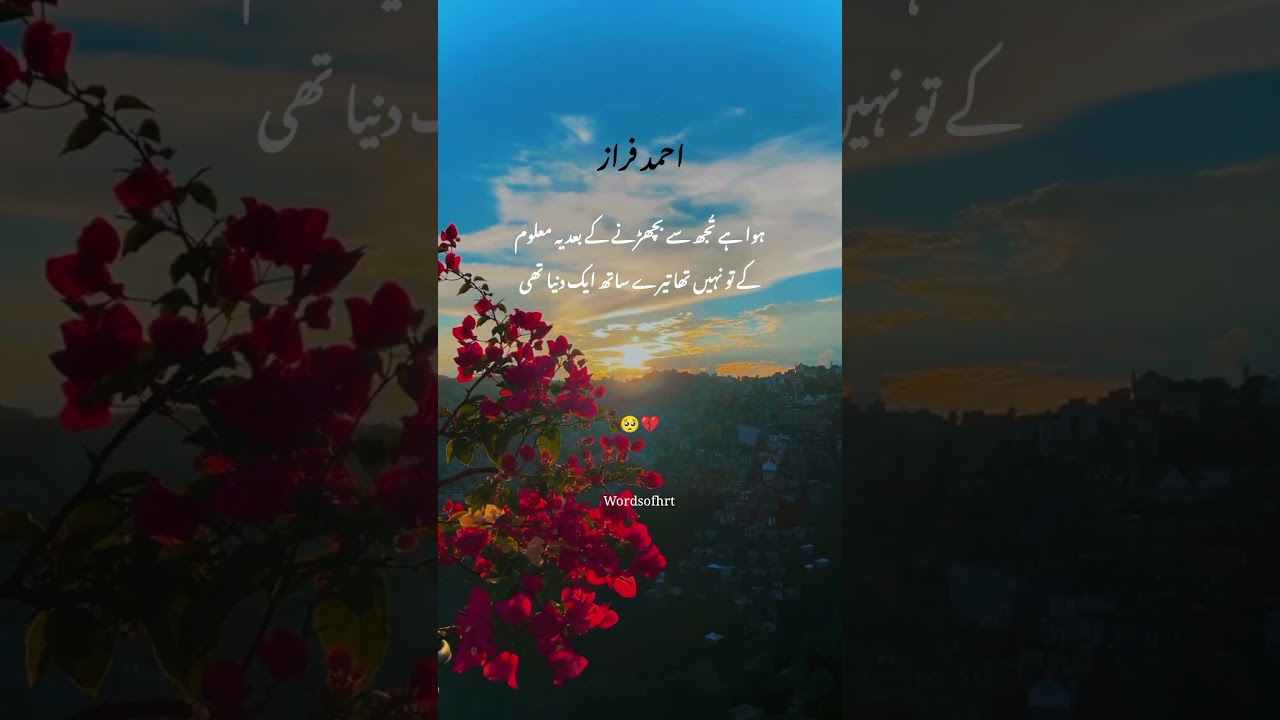 #urdudeeplines #urdupoetry #ahmadfarazpoetry #wordsofheart #viralshorts
