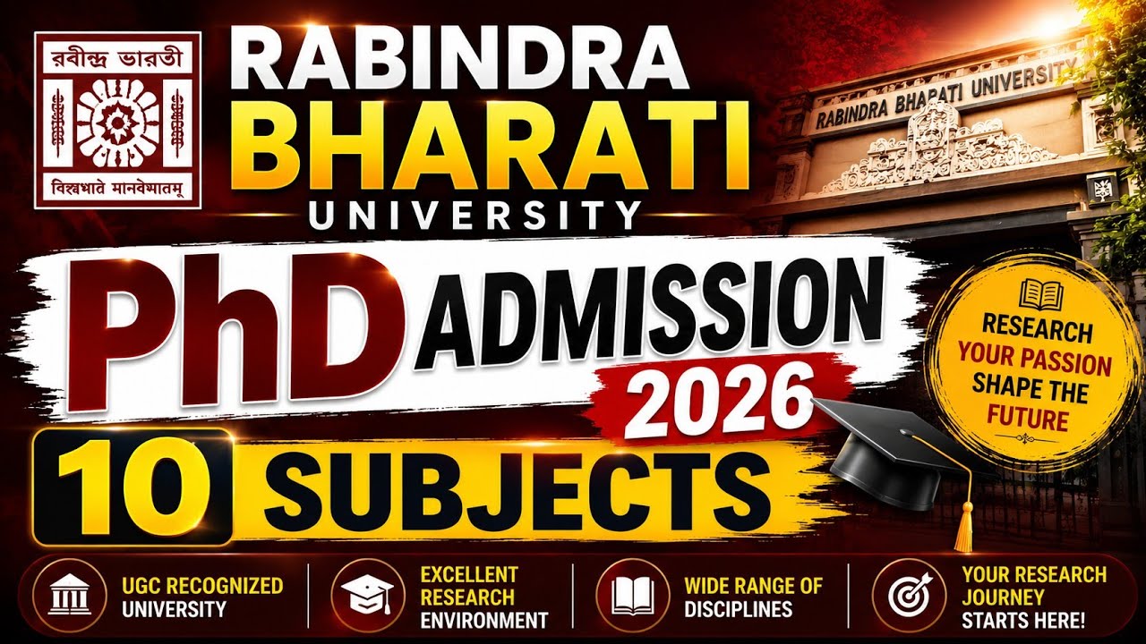 Rabindra Bharati University PhD Admission 2026 | New PhD Notice | PhD in Kolkata | RBU PhD #phd