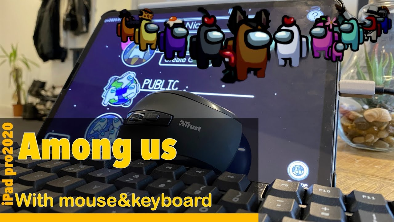 Among Us Mobile On The IPad Pro2020 With Keyboard&Mouse (handcam gameplay)