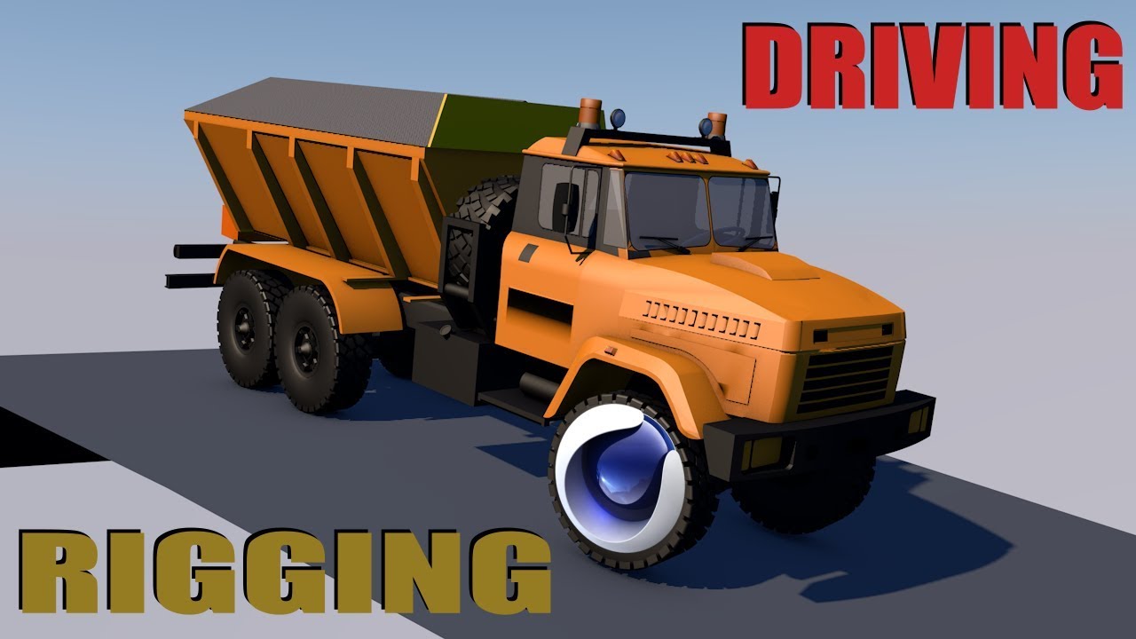 Rigging truck in cinema 4d