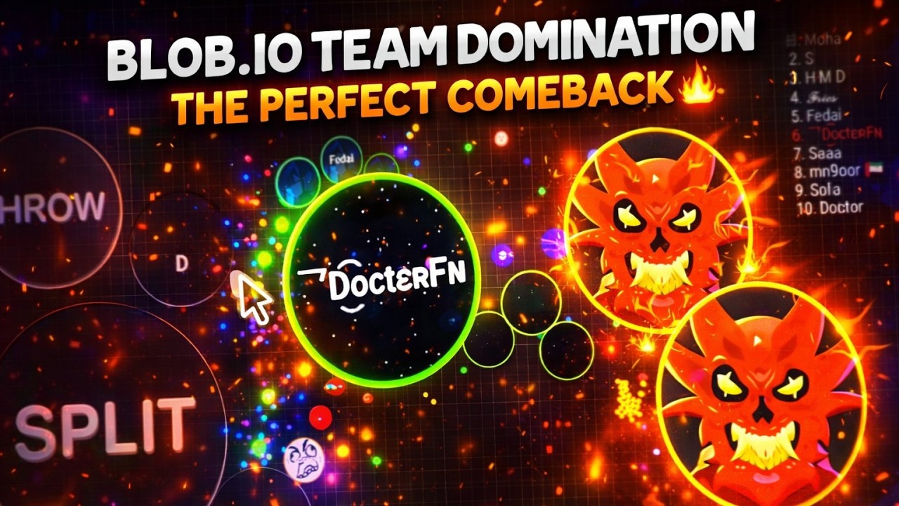 Blob.io Team domination — the perfect comeback 🔥