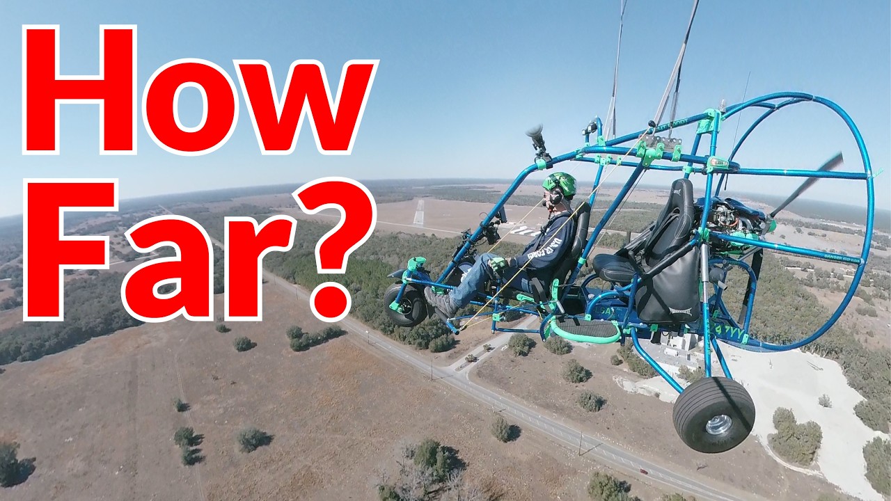 How Far Can You Fly in a Powered Parachute? #poweredparachute #flying