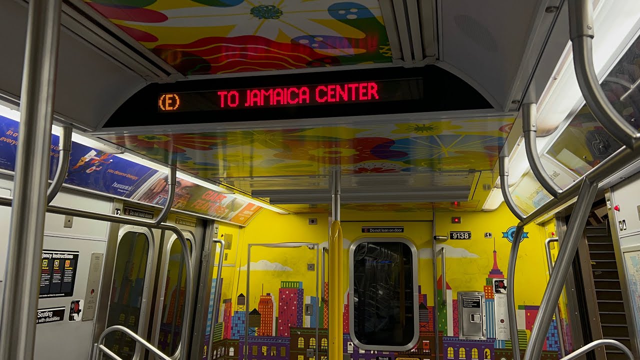 IND Subway: R160B Alstom (E) Train Ride from World Trade Center to Jamaica Center