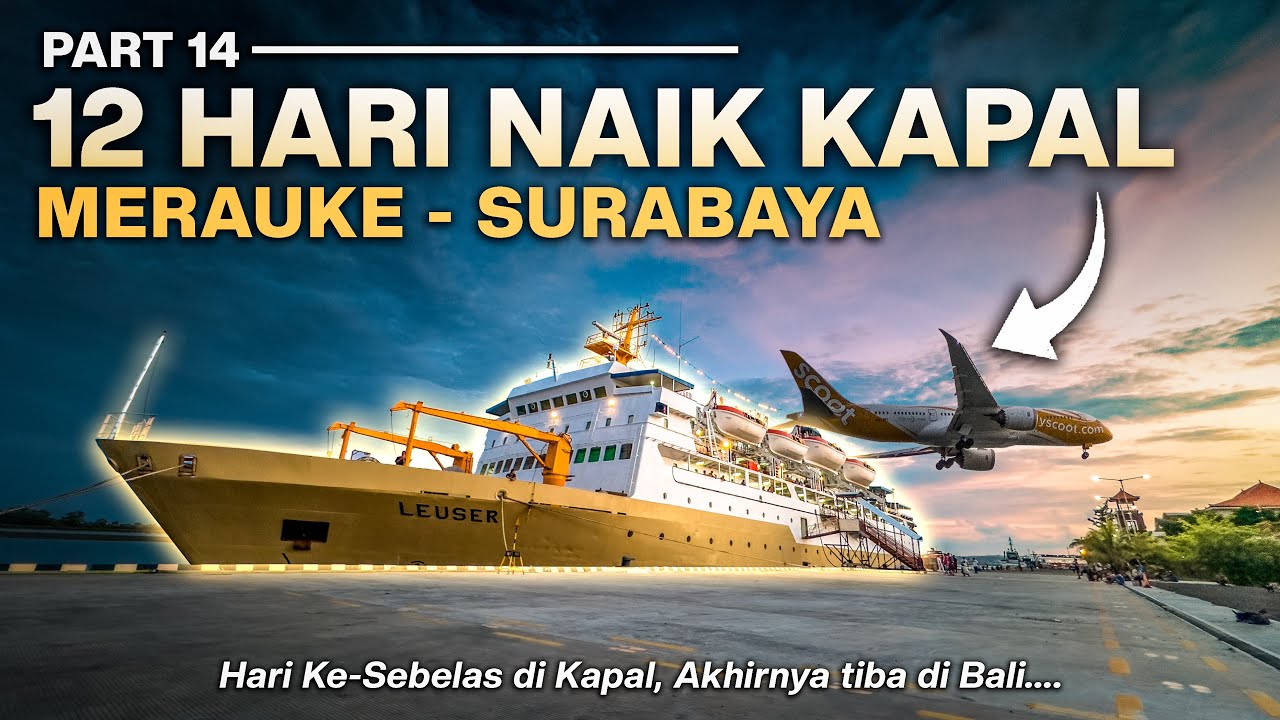 TRIP PAPUA - Ep.26 Bisa Lihat Pesawat Saat Kapal Sandar! KM Leuser Tiba di Pelabuhan Benoa Bali