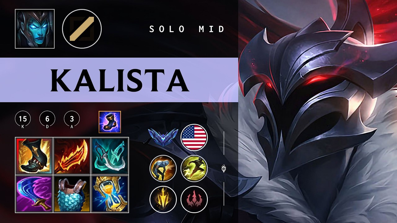 Kalista Mid vs Zac - NA Diamond Patch 26.03