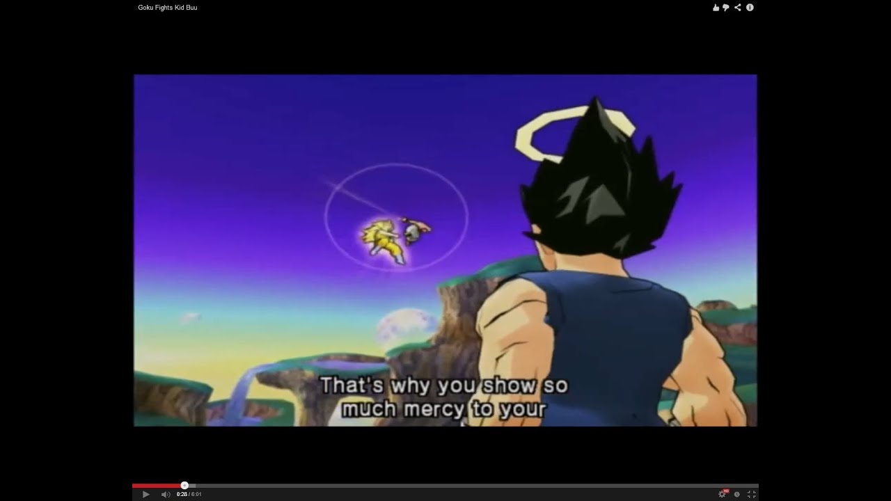 Dragonball Z infinite world Goku vs Kid Buu