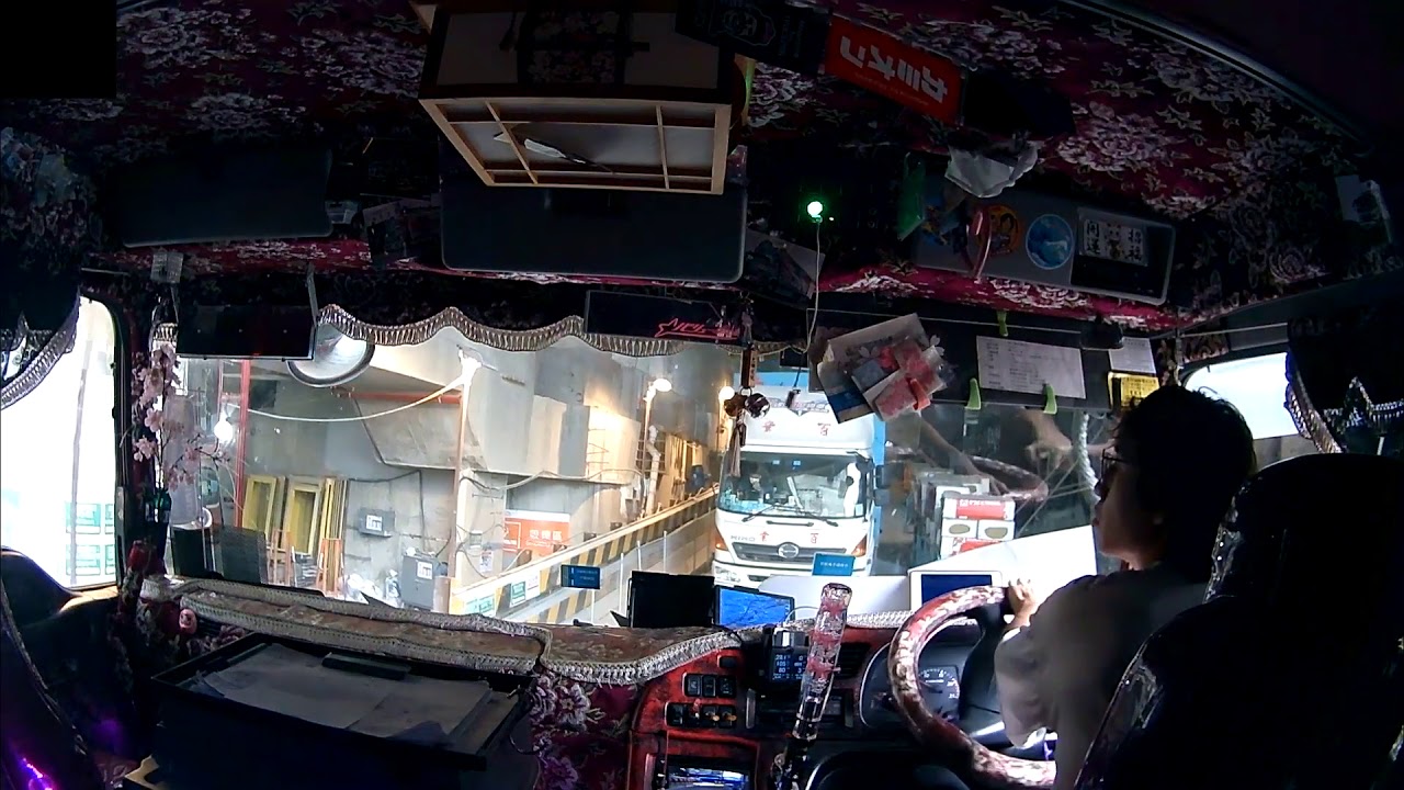 Driving a big truck in HK construction site