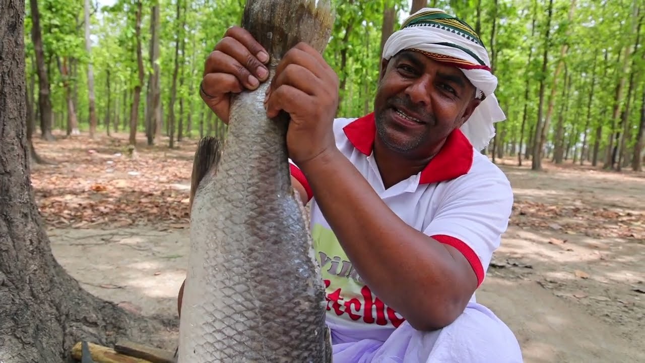 Village style vetki fish recipe | Big size vetki fish curry | villfood Kitchen