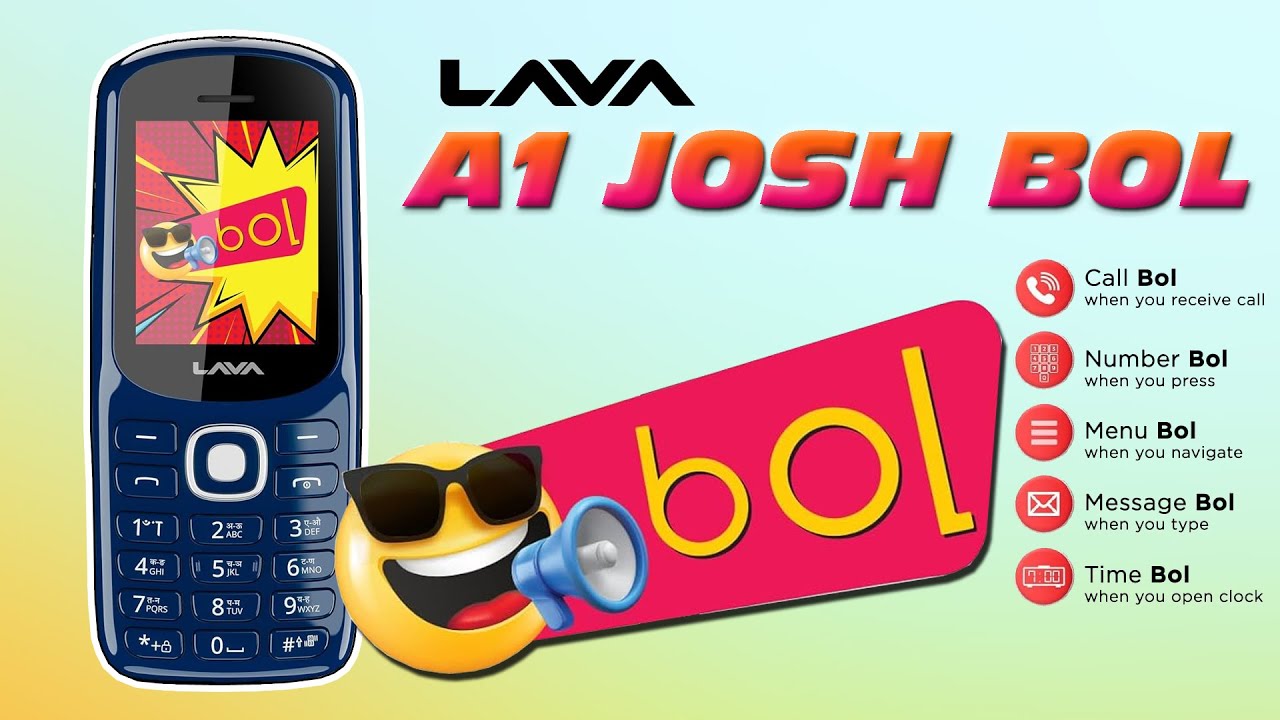 Lava A1 Josh with BOL Feature Keypad Mobile Phone Unboxing and Review