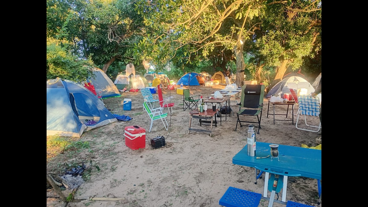 CAMPAMENTO TRIBU DEL AGUA - EL AGUAIZALITO  - PESCA EN ESQUINA -ARGENTINA