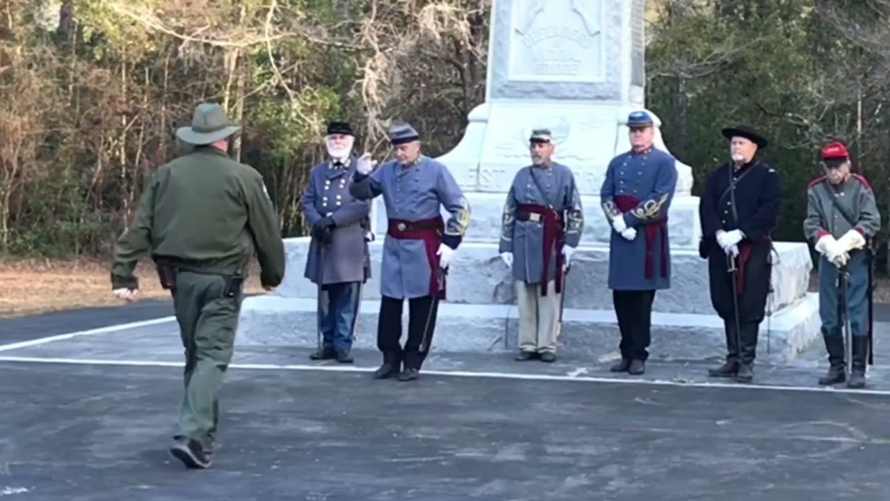 Civil War re-enactment at Natural Bridge Battlefield Historic State Park, FL 2025