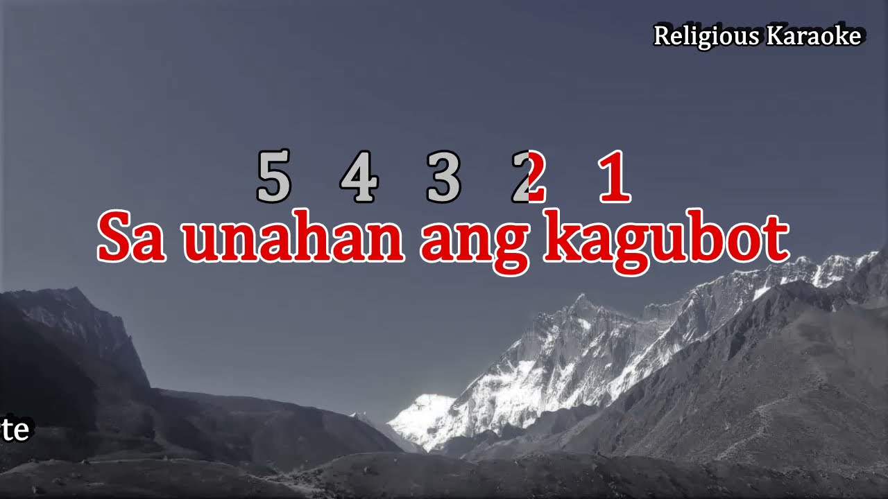 Nagpuyo sa Kabukiran (Religious Karaoke). Key of C (High)