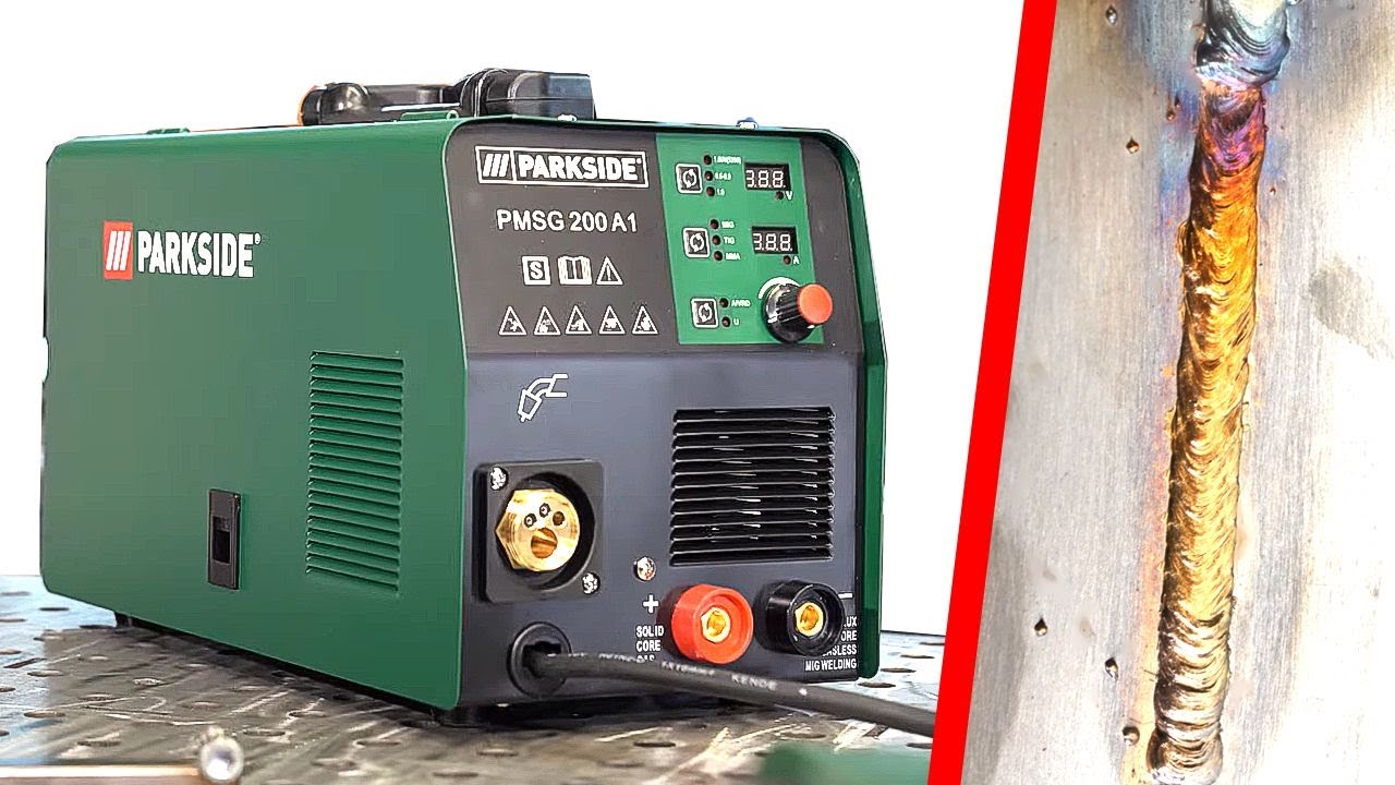 Goldene Schweißnähte mit 199 € LIDL Multischweißgerät von PARKSIDE | PMSG 200 A1