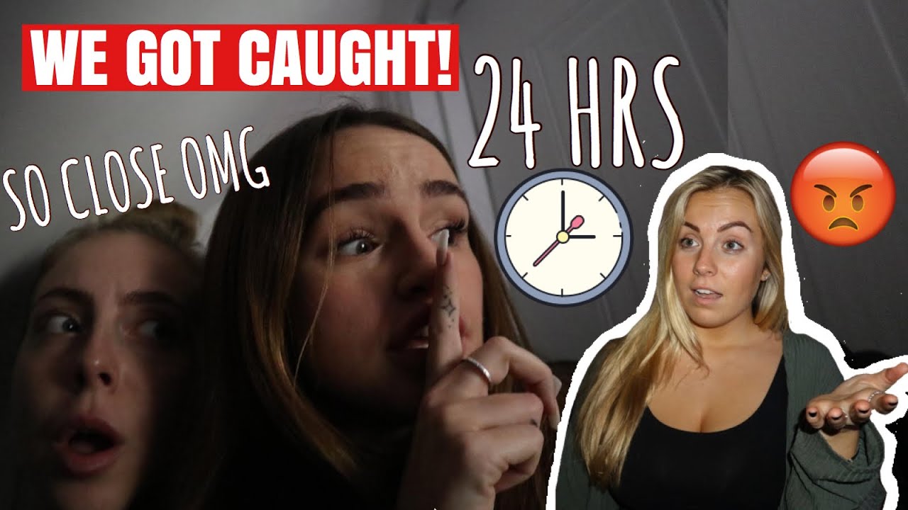 24 HOURS HIDING IN OUR SISTERS HOUSE.. SHE HAD NO CLUE! | Syd and Ell