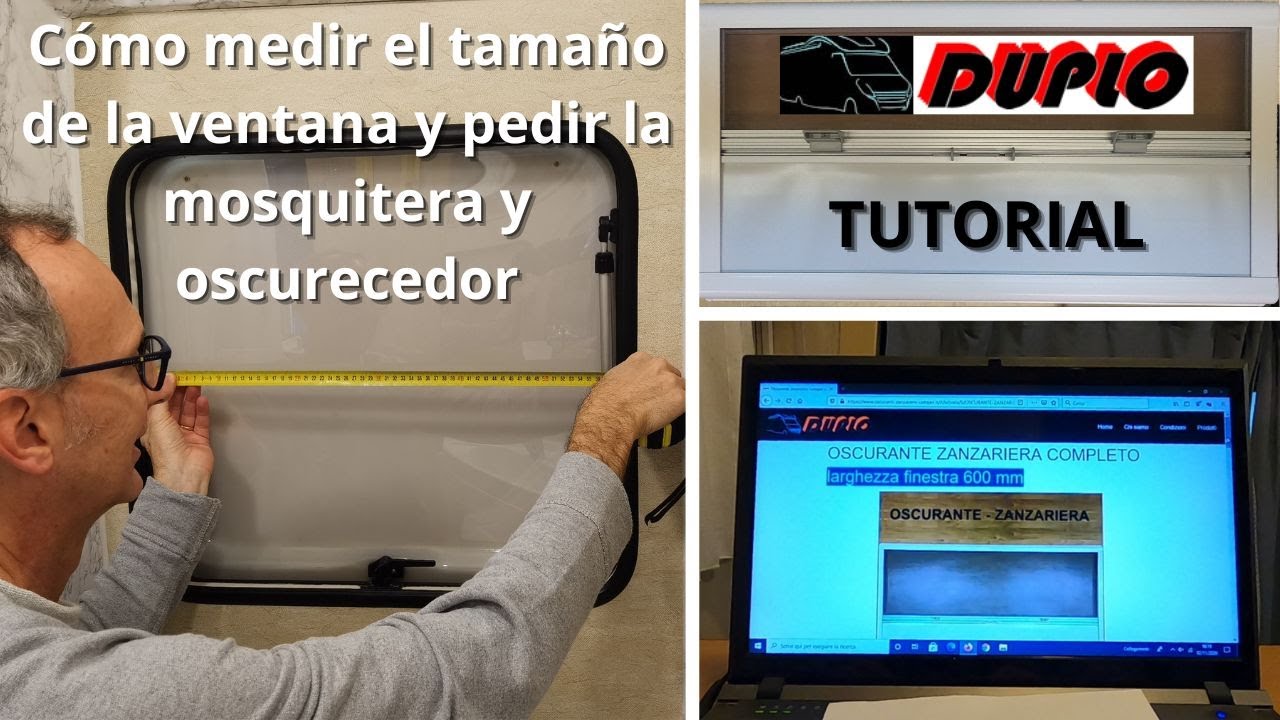 Mosquitera y oscurecedor para autocaravana: cómo tomar las medidas de la ventana y realizar pedidos