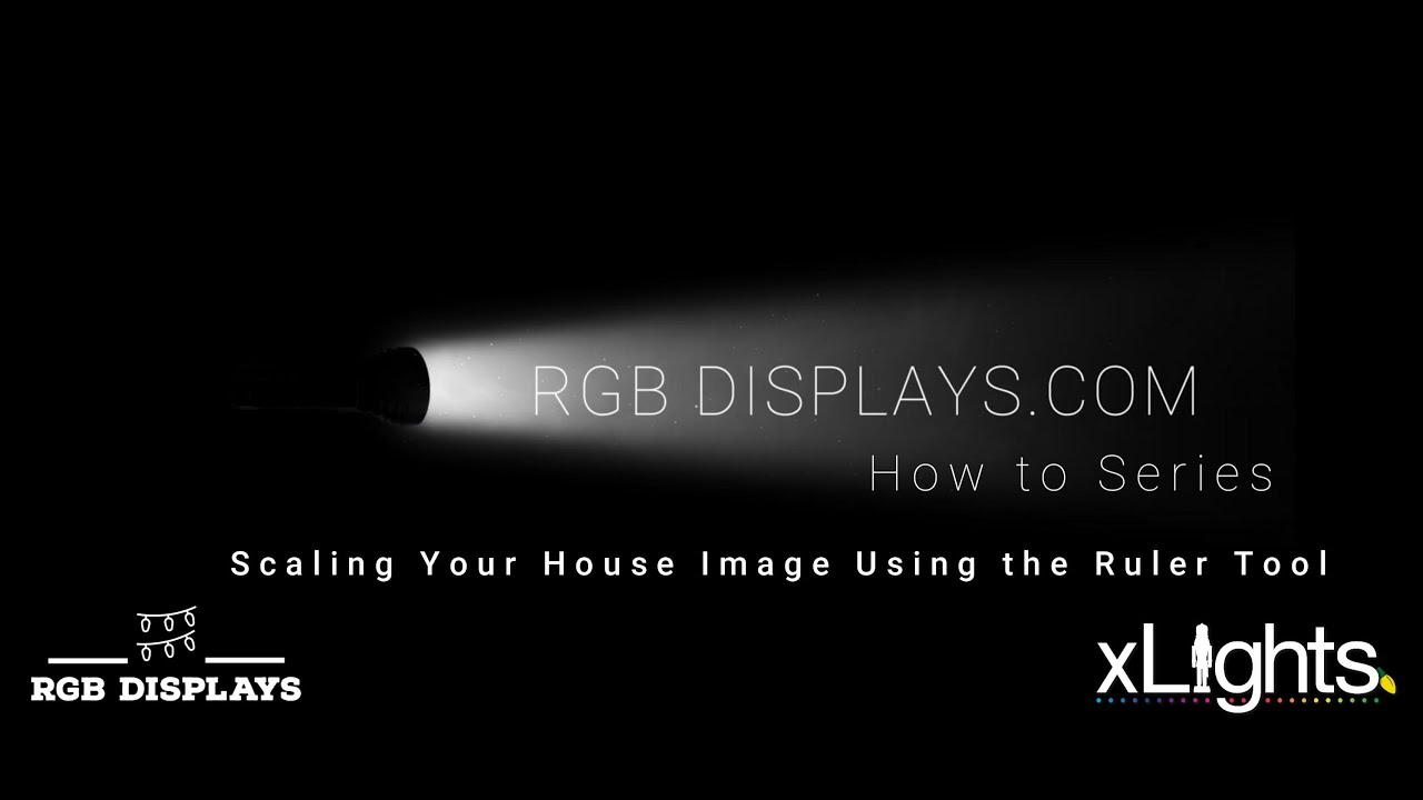 xLights 3D Layout: Scaling Your House Image Using the Ruler Tool | RGBDisplays