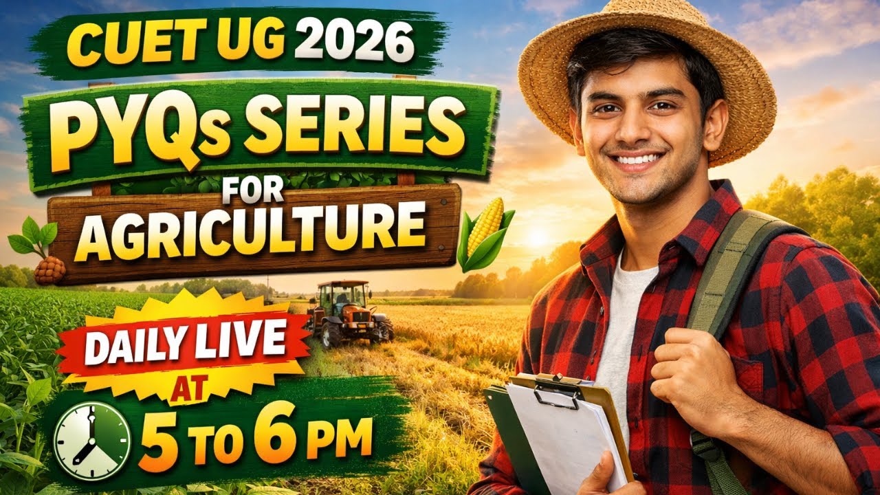CUET UG 2026 Agriculture PYQ | Most Important MCQ | Daily Live Class | JET/CUET/ICAR