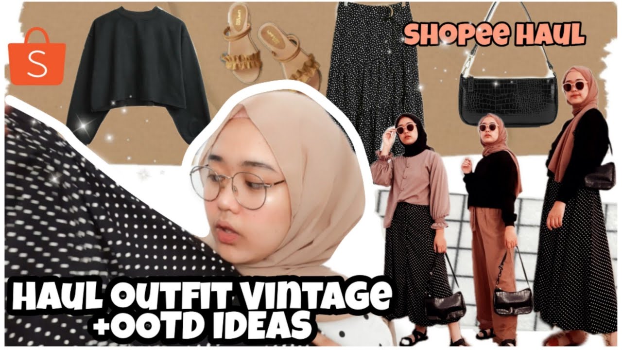SHOPEE HAUL OUTFIT VINTAGE PART 3 #vintagestyle