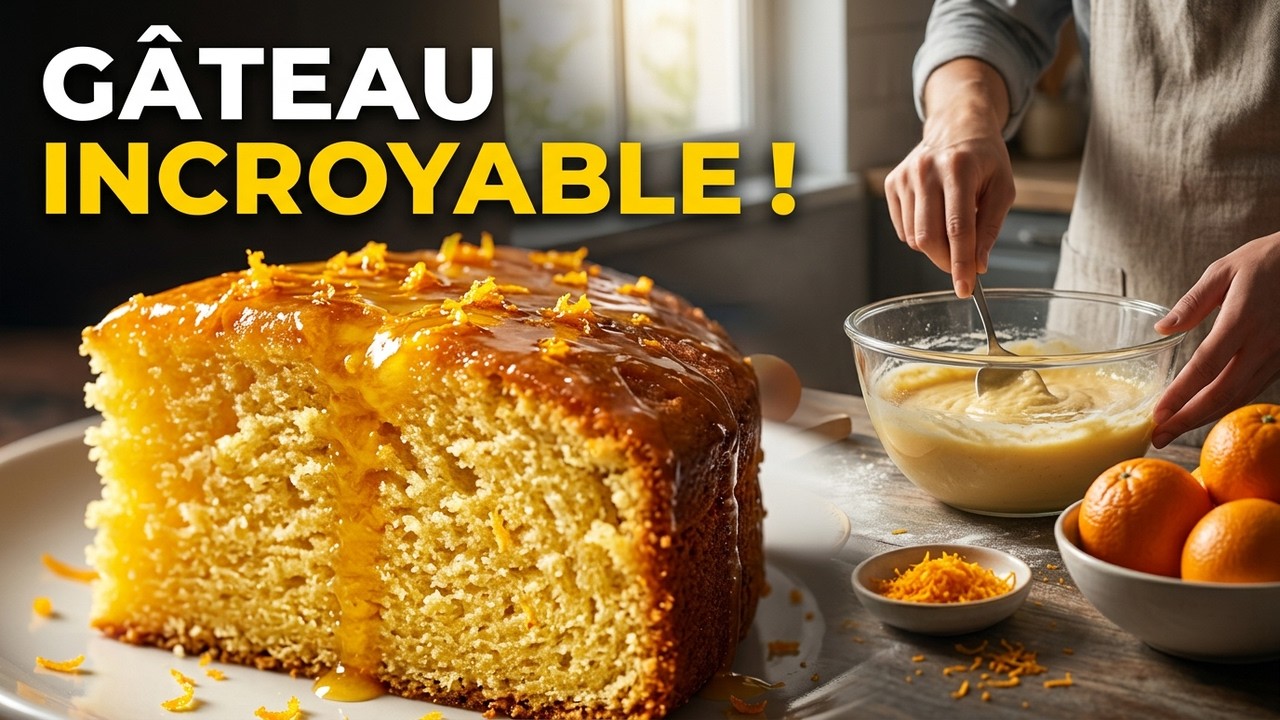 Gâteau à l'Orange Sans Gluten et Sans Lactose