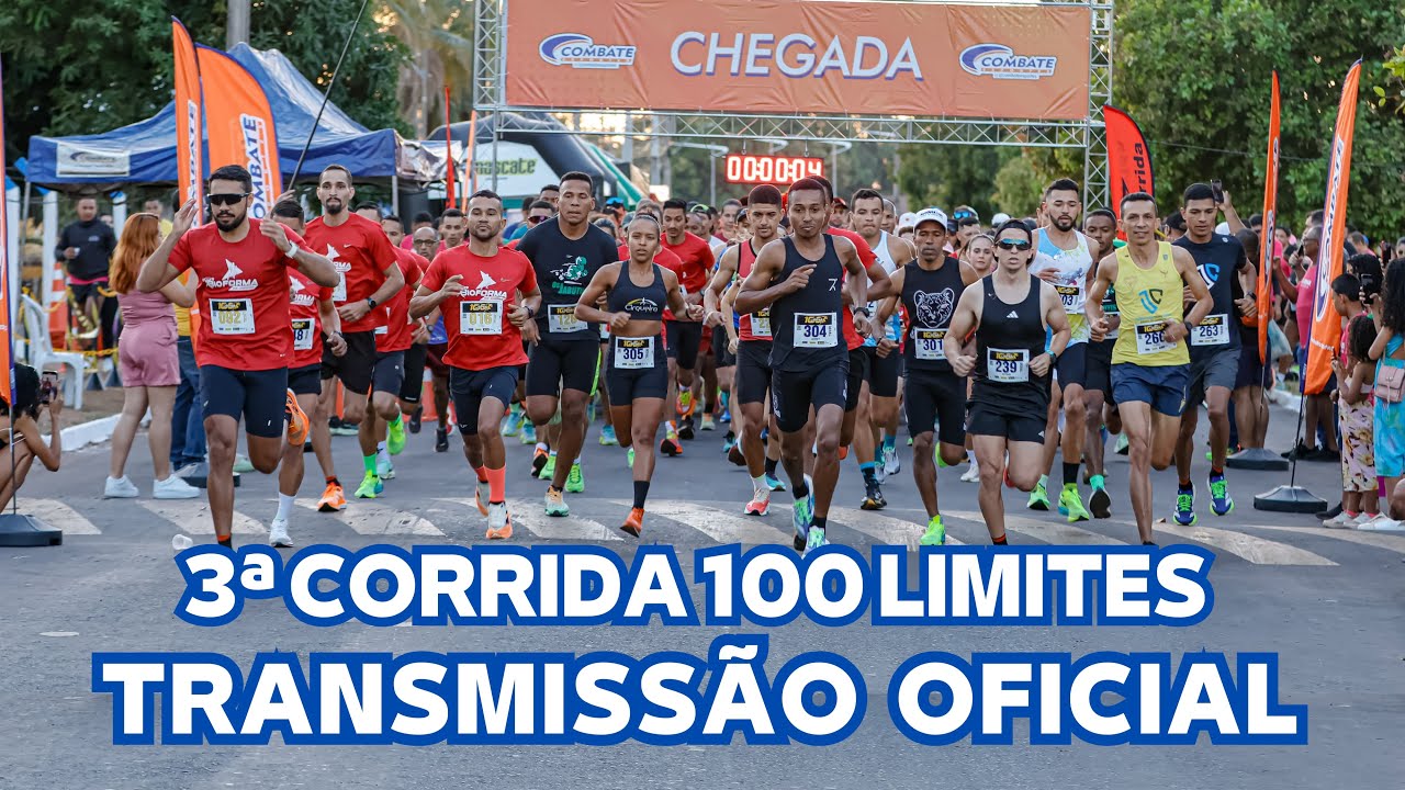 3ª CORRIDA 100 LIMITES- TRANSMISSÃO OFICIAL.