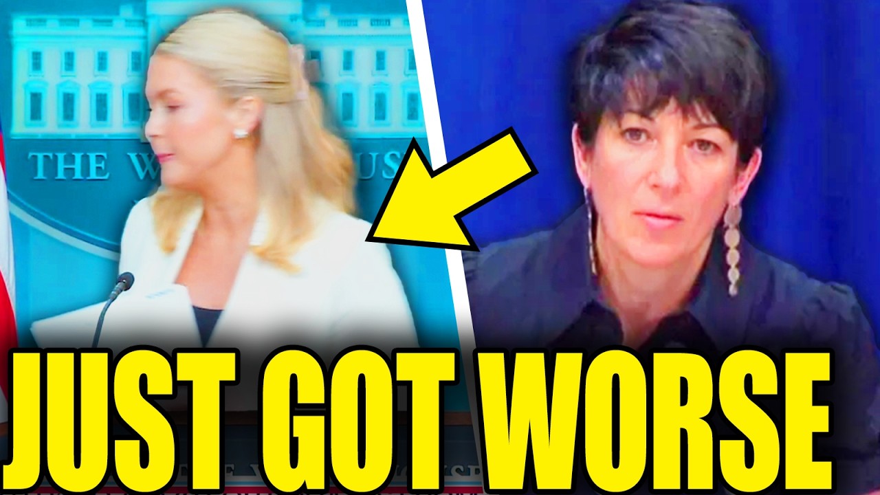 Leavitt RUNS From Press As Ghislaine Pardon Sends Her SPIRALING
