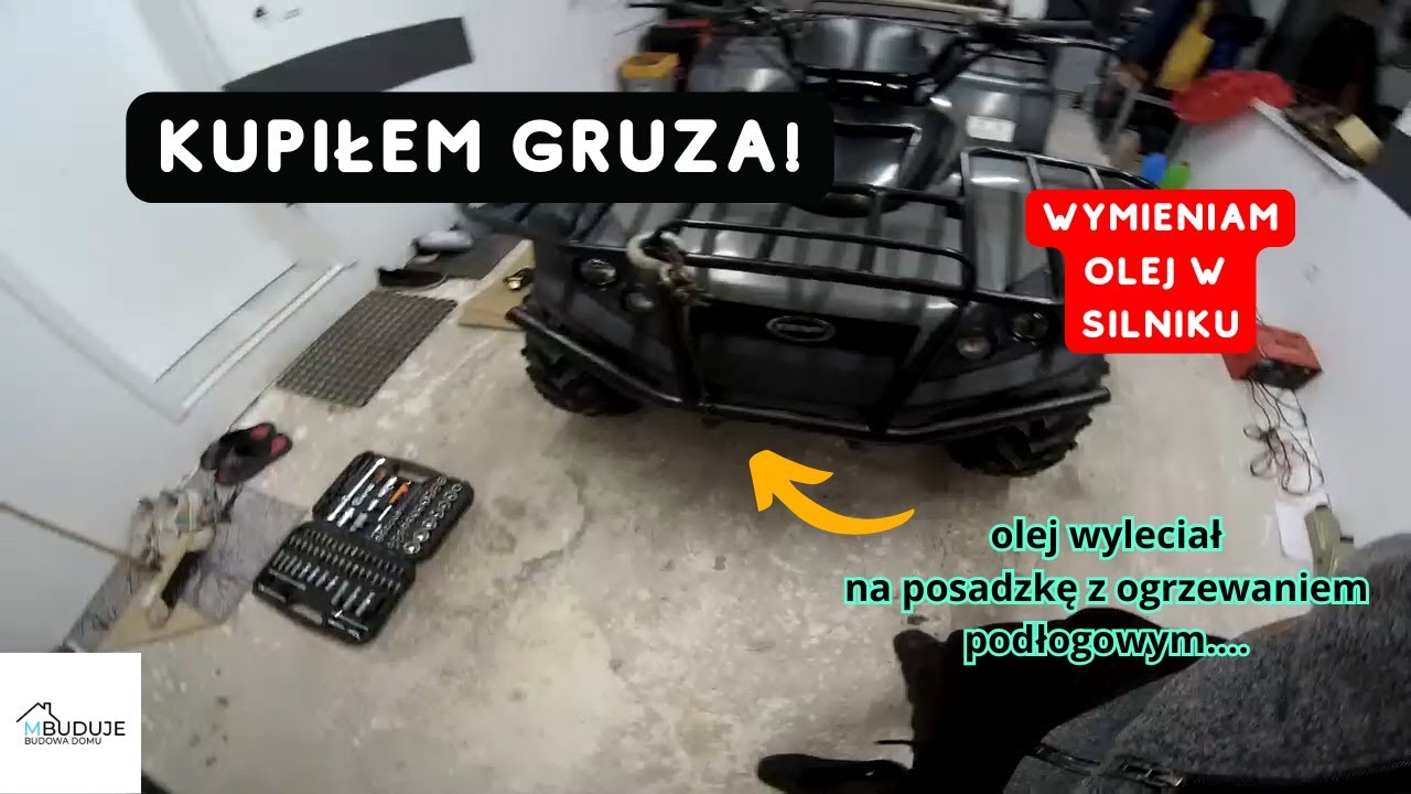 087 kupiłem gruza KEEWAY GTX 300 Wymieniam olej w silniku