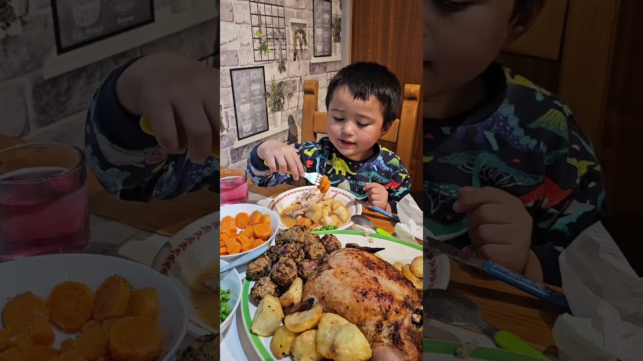 Воскресный ужин с жареной курицей