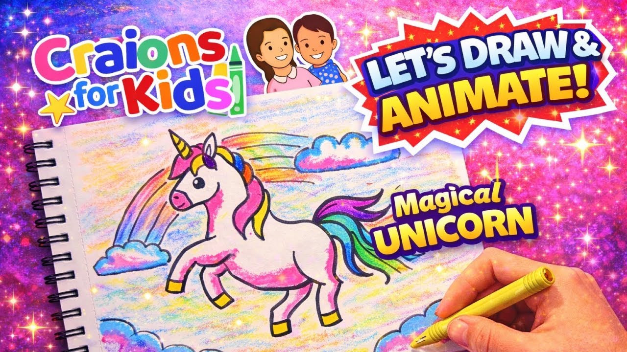 Crayon Unicorn Comes Alive 🦄✨