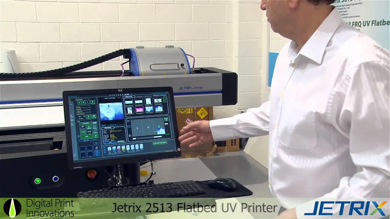 Jetrix 2513 UV Flatbed Printer.  An Introduction by Digital Print Innovations in Derby.