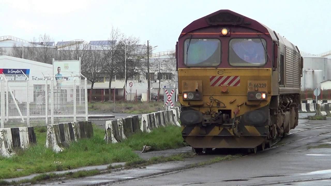 Class 66 dans le port de St Nazaire
