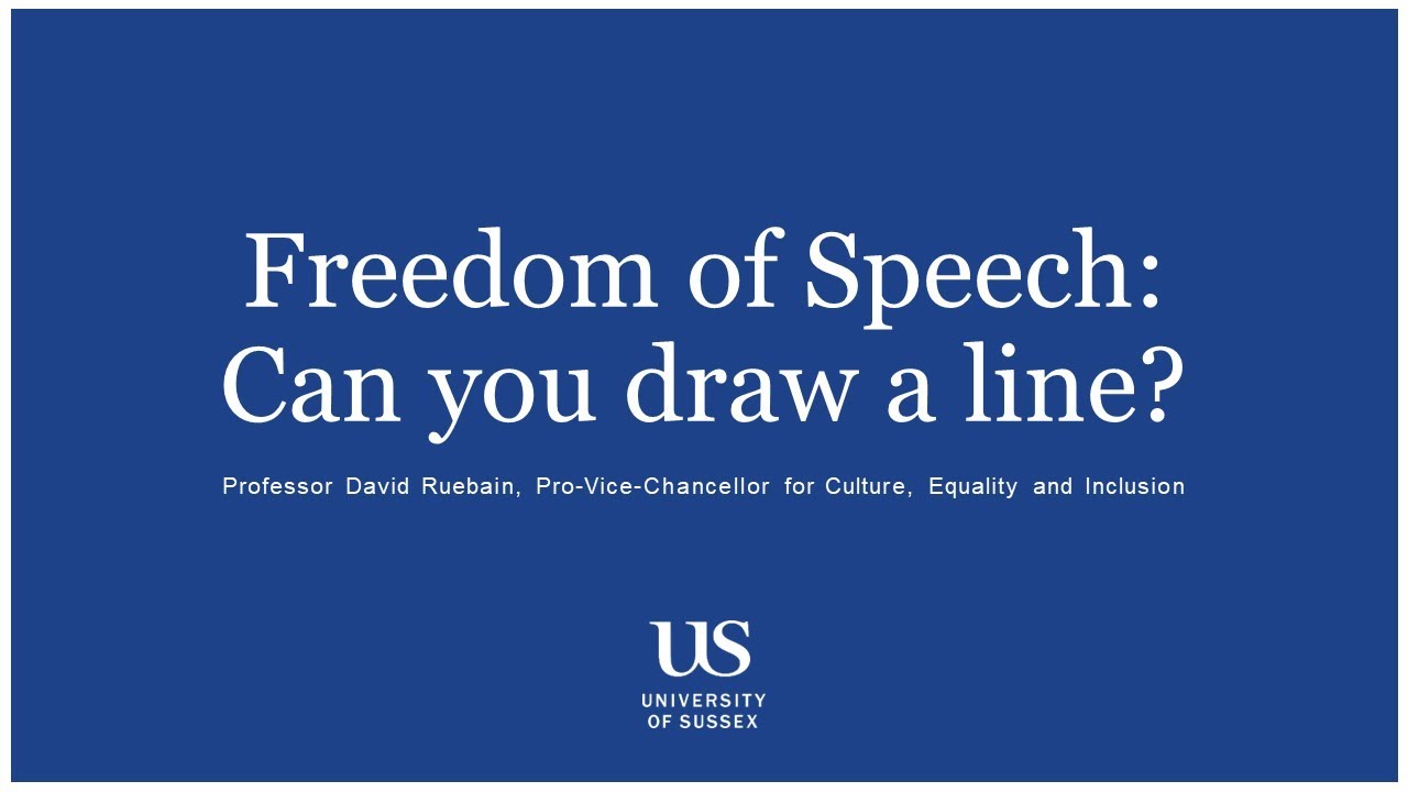 Freedom of speech: can you draw a line?