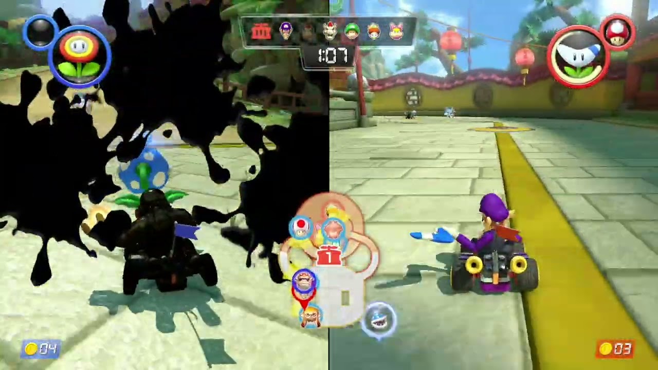 【マリオカート８デラックス】ミニゲーム、パックンvsスパイ第57弾【Dad vs Son Mario Kart Battle】