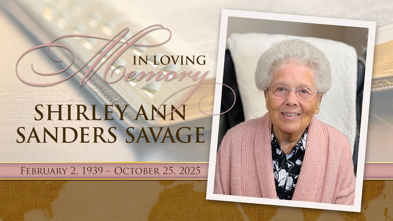 Memorial Service for Shirley Savage