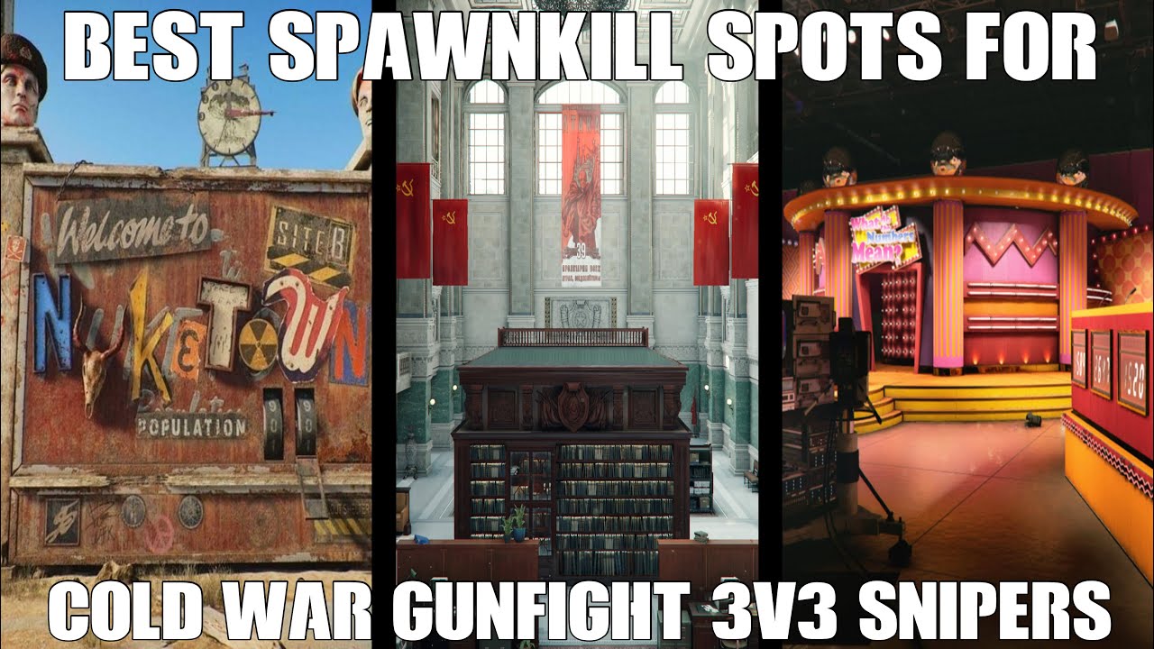 Best Spawnkill Spots for Cold War Gunfight 3v3 Snipers!